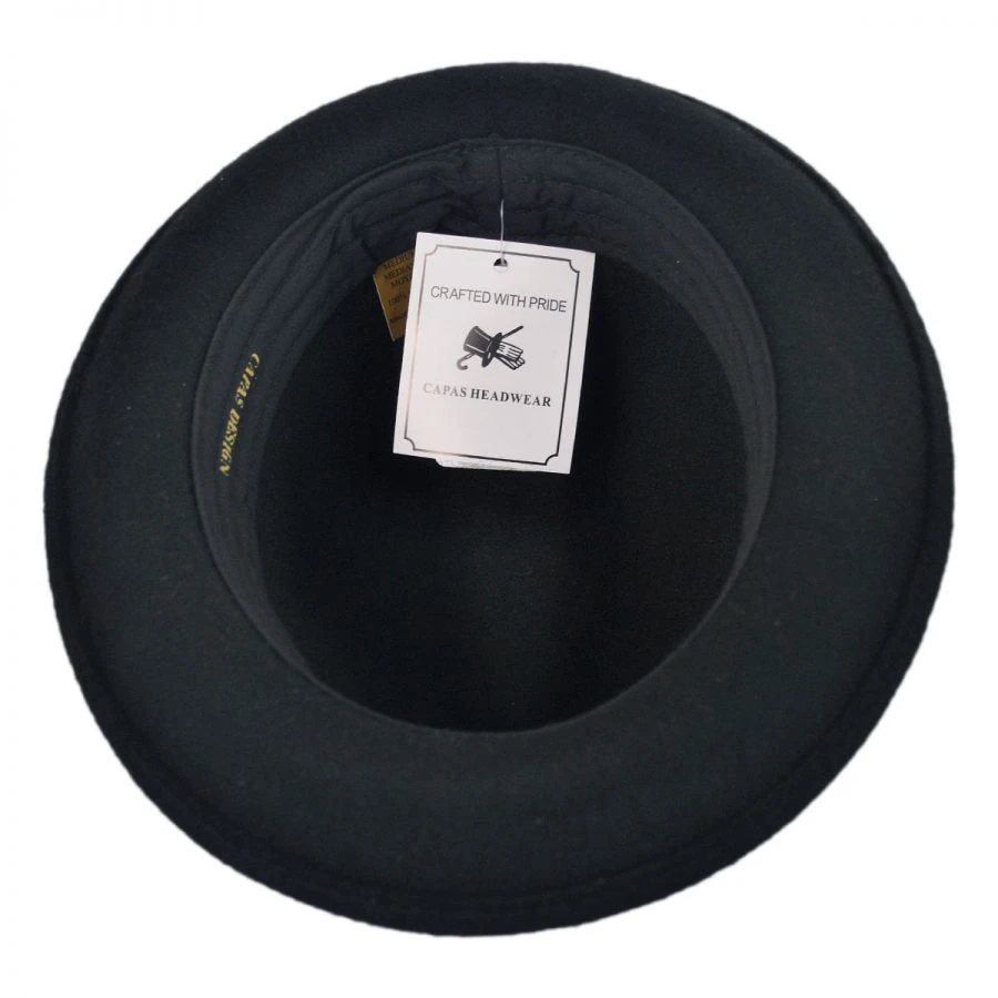 Capas Headwear Kid's Blues Crushable Wool Felt Trilby Fedora Hat 5 Capas Headwear Kid's Blues Crushable Wool Felt Trilby Fedora Hat - Image 3