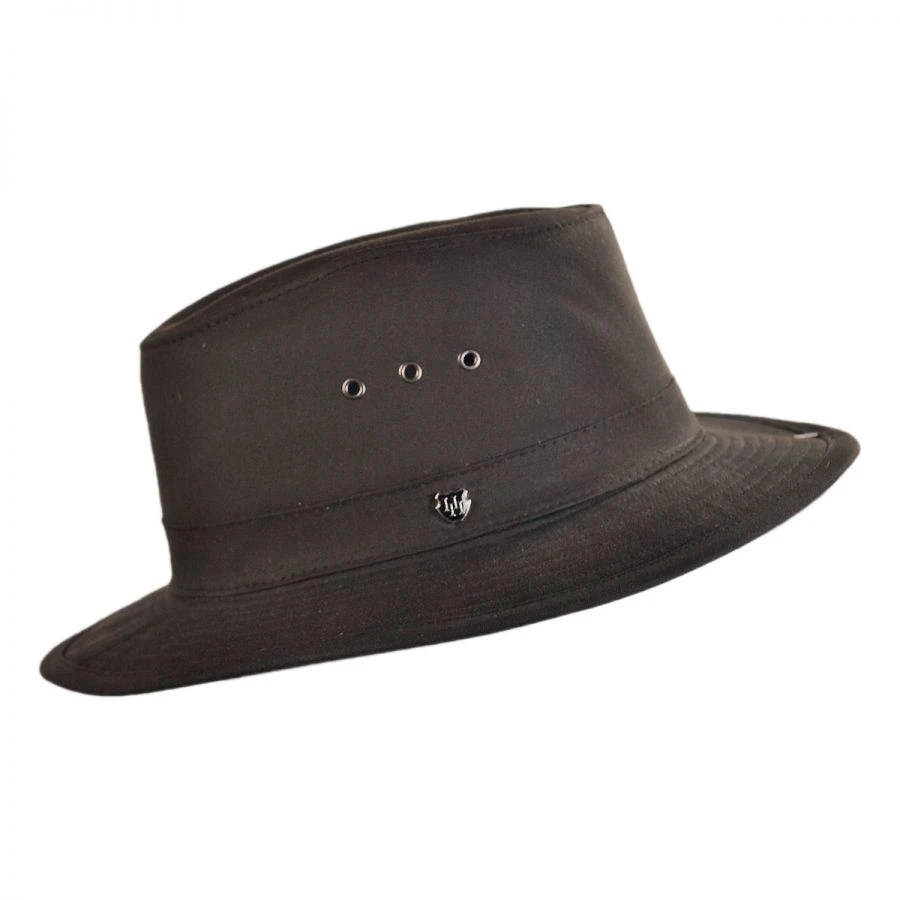 Hills Hats Of New Zealand The Milford Wax Cotton Fedora Hat 4 Hills Hats Of New Zealand The Milford Wax Cotton Fedora Hat - Image 2