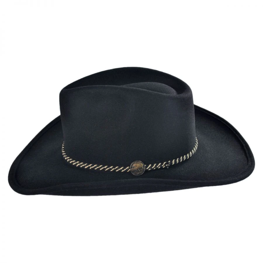 Stetson Rawhide Buffalo Fur Felt Western Hat 4 Stetson Rawhide Buffalo Fur Felt Western Hat - Image 2