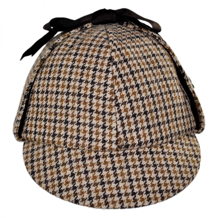 Jaxon Hats Sherlock Holmes Houndstooth Wool Blend Hat 3 Jaxon Hats Sherlock Holmes Houndstooth Wool Blend Hat