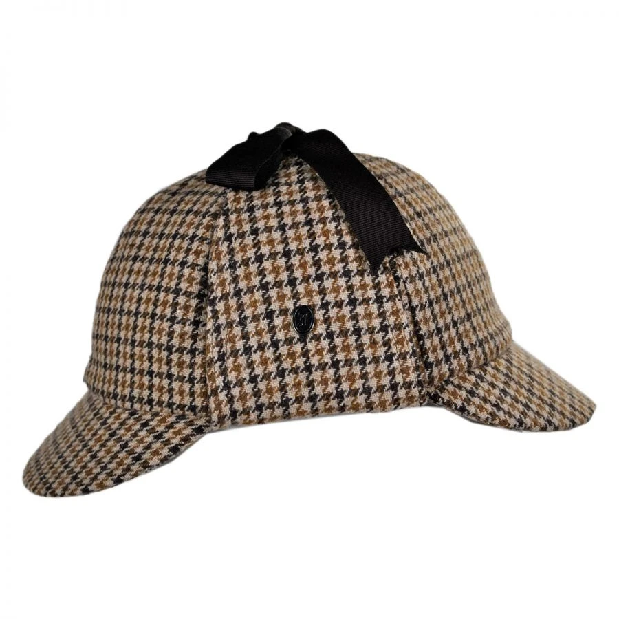 Jaxon Hats Sherlock Holmes Houndstooth Wool Blend Hat 4 Jaxon Hats Sherlock Holmes Houndstooth Wool Blend Hat - Image 2