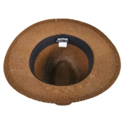 Panama Jack Ribbon Toyo Straw Safari Fedora Hat -Brixton Hats shop 126637