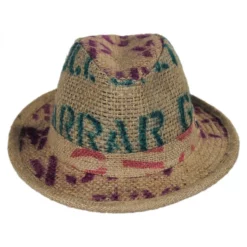Hills Hats Of New Zealand Havana Coffee Works Jute Mod Trilby Fedora Hat