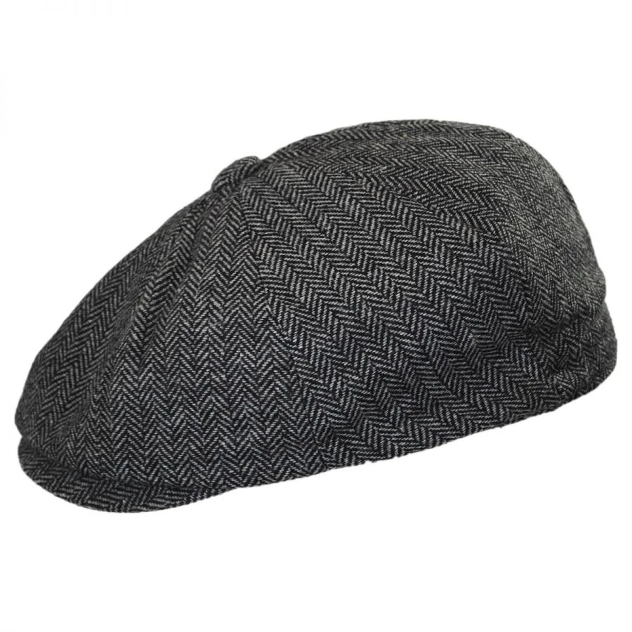Jaxon Hats Kids' Herringbone Wool Blend Newsboy Cap 4 Jaxon Hats Kids' Herringbone Wool Blend Newsboy Cap - Image 2