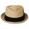 Jaxon Hats Toyo Straw Diamond Crown Fedora Hat -Brixton Hats shop 147452