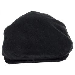 Brixton Hats Hooligan Herringbone Cotton Ivy Cap - Black