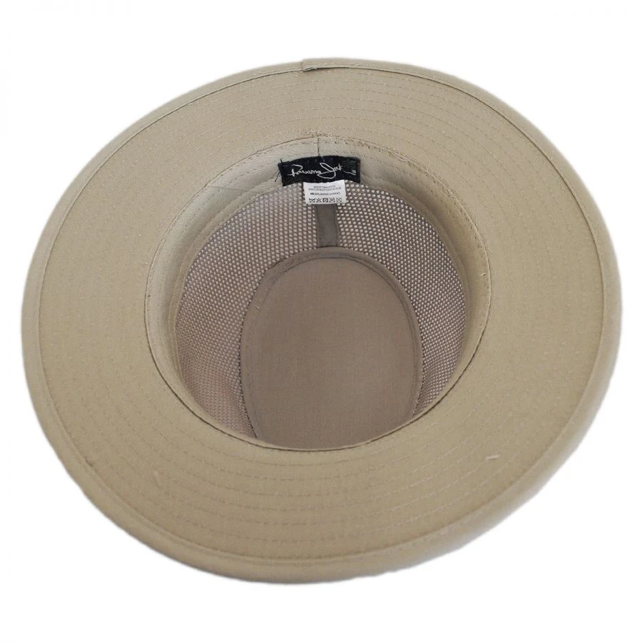 Panama Jack Mesh Crown Cotton Safari Fedora Hat 5 Panama Jack Mesh Crown Cotton Safari Fedora Hat - Image 3