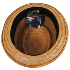 New York Hat Company Be Bop Coconut Straw Pork Pie Hat -Brixton Hats shop 149818