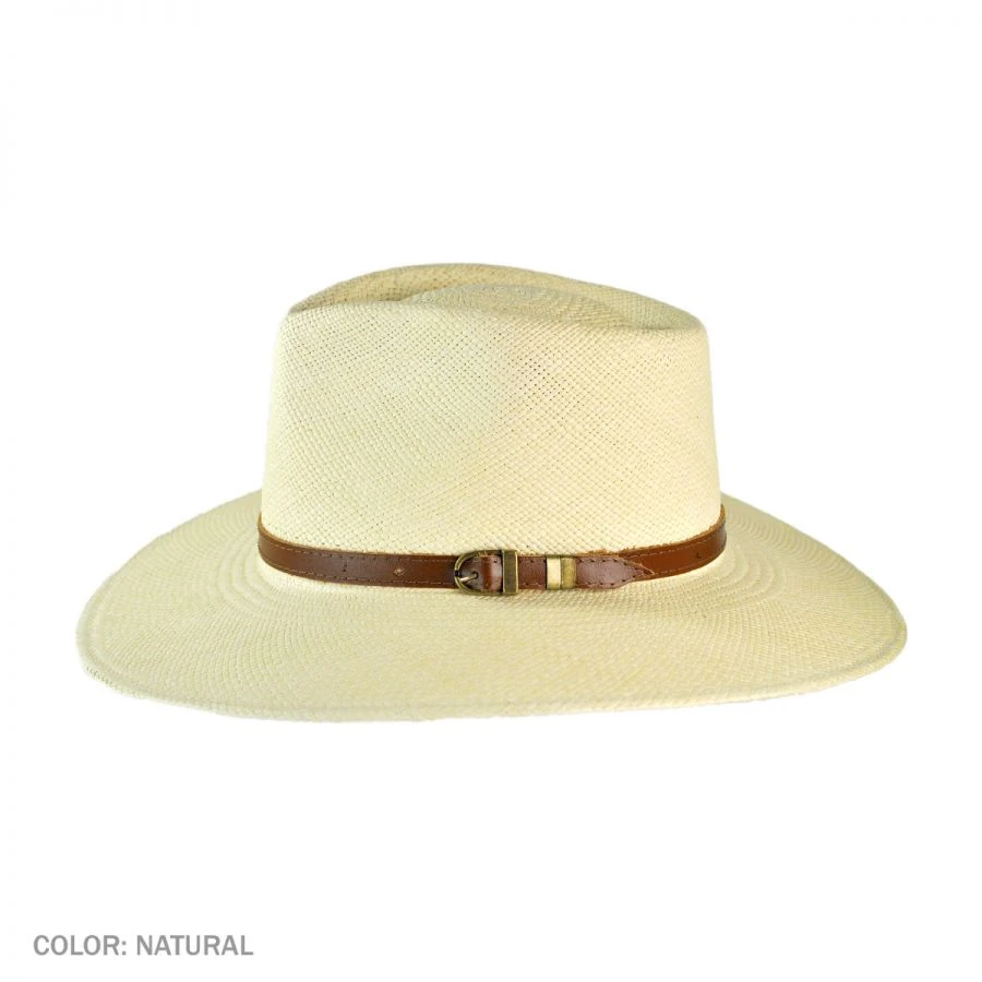 BIGALLI Australian Excursion Grade 3 Panama Straw Fedora Hat 4 BIGALLI Australian Excursion Grade 3 Panama Straw Fedora Hat - Image 2
