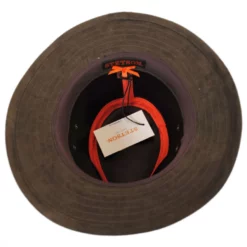 Stetson Weathered Leather Safari Fedora Hat -Brixton Hats shop 181911