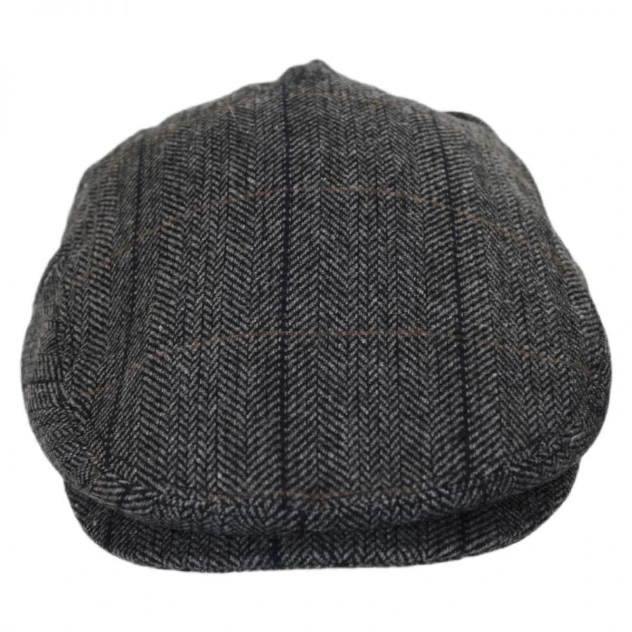 Jaxon Hats Holborn Herringbone Plaid Wool Blend Ivy Cap 3 Jaxon Hats Holborn Herringbone Plaid Wool Blend Ivy Cap