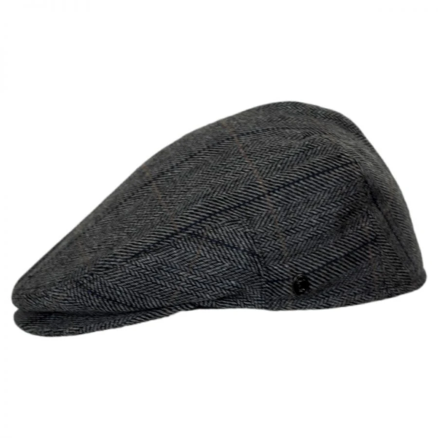 Jaxon Hats Holborn Herringbone Plaid Wool Blend Ivy Cap 4 Jaxon Hats Holborn Herringbone Plaid Wool Blend Ivy Cap - Image 2