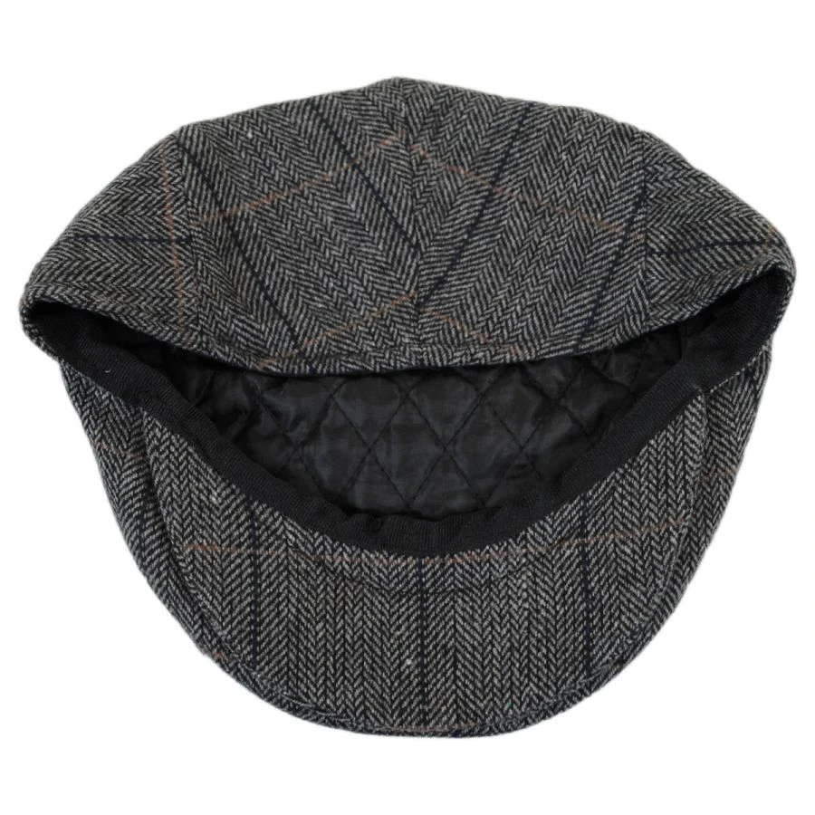 Jaxon Hats Holborn Herringbone Plaid Wool Blend Ivy Cap 5 Jaxon Hats Holborn Herringbone Plaid Wool Blend Ivy Cap - Image 3