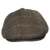 Jaxon Hats Croydon Herringbone Plaid Wool Blend Ivy Cap -Brixton Hats shop 185822