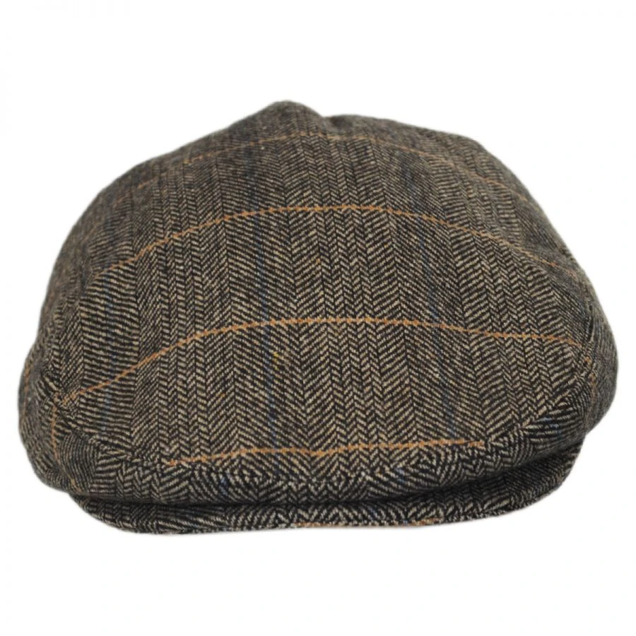 Jaxon Hats Croydon Herringbone Plaid Wool Blend Ivy Cap 3 Jaxon Hats Croydon Herringbone Plaid Wool Blend Ivy Cap
