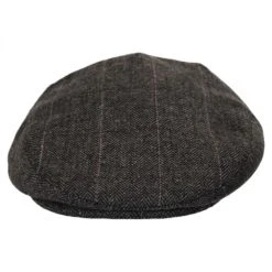 Jaxon Hats Euston Herringbone Plaid Wool Blend Ivy Cap