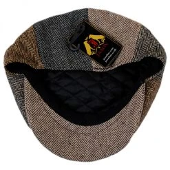 Jaxon Hats Herringbone Patchwork Wool Blend Newsboy Cap 7 Jaxon Hats Herringbone Patchwork Wool Blend Newsboy Cap -Brixton Hats shop 190700