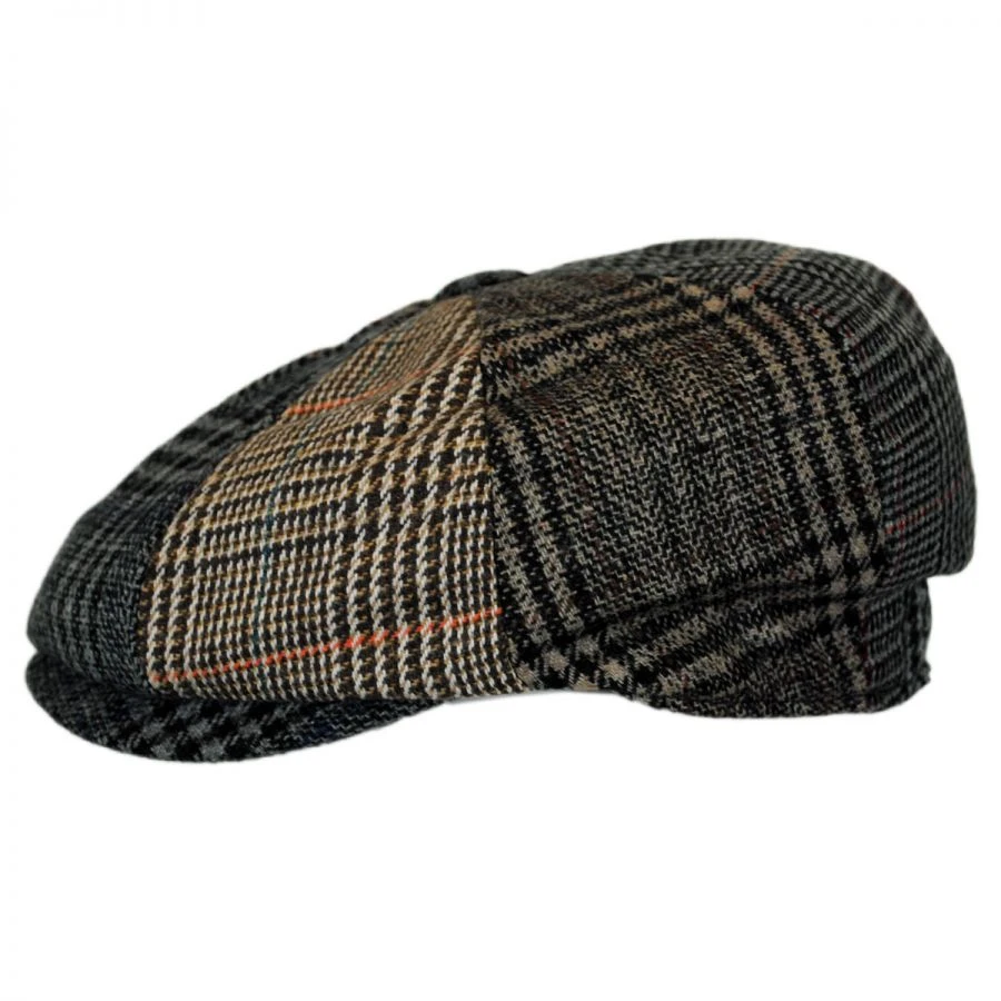 Jaxon Hats Baby Plaid Patchwork Wool Blend Newsboy Cap 4 Jaxon Hats Baby Plaid Patchwork Wool Blend Newsboy Cap - Image 2