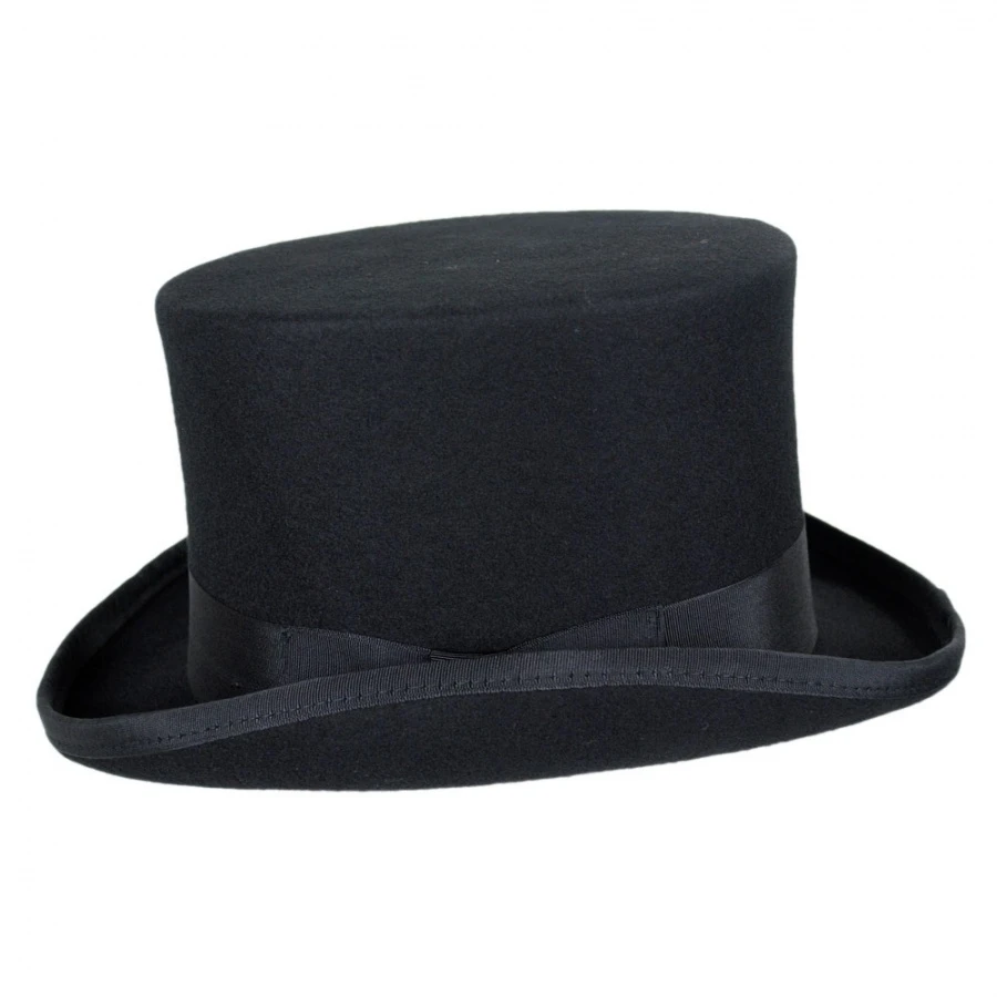 Jaxon Hats Mid Crown Wool Felt Top Hat 4 Jaxon Hats Mid Crown Wool Felt Top Hat - Image 2