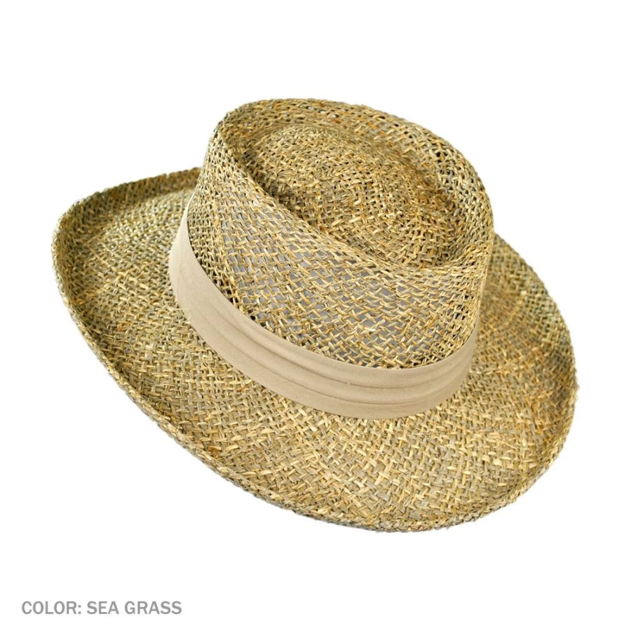 Jaxon Hats Pebble Beach Seagrass Straw Gambler Hat 4 Jaxon Hats Pebble Beach Seagrass Straw Gambler Hat - Image 2
