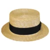 Jaxon Hats Black Band Wheat Straw Skimmer Hat 2 Jaxon Hats Black Band Wheat Straw Skimmer Hat -Brixton Hats shop 194454