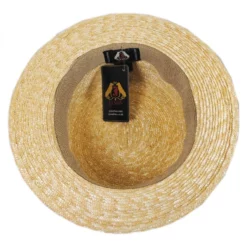 Jaxon Hats Black Band Wheat Straw Skimmer Hat 7 Jaxon Hats Black Band Wheat Straw Skimmer Hat -Brixton Hats shop 194460