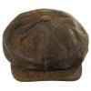 Jaxon Hats Leather Newsboy Cap - Brown 2 Jaxon Hats Leather Newsboy Cap - Brown -Brixton Hats shop 196181