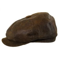 Jaxon Hats Leather Newsboy Cap - Brown 6 Jaxon Hats Leather Newsboy Cap - Brown -Brixton Hats shop 196184