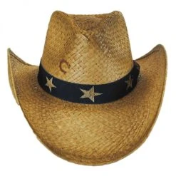 CHARLIE 1 HORSE Stars And Stripes Straw Western Hat
