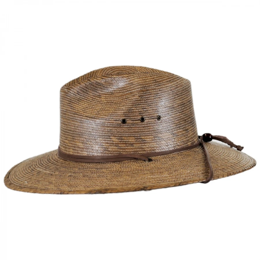Stetson Rustic Palm Leaf Straw Hat 3 Stetson Rustic Palm Leaf Straw Hat - Image 2