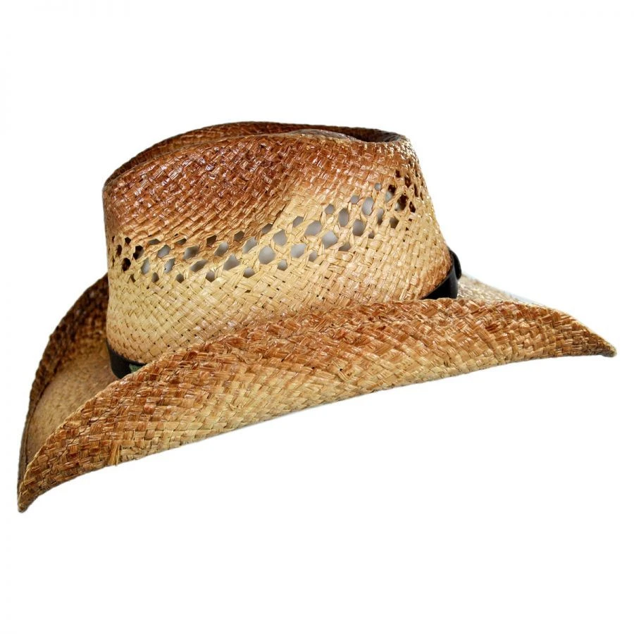 Conner Route 66 Raffia Straw Cowboy Hat 4 Conner Route 66 Raffia Straw Cowboy Hat - Image 2