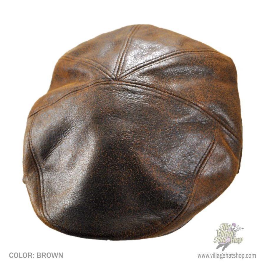 Bailey Taxten Weathered Leather Ivy Cap 3 Bailey Taxten Weathered Leather Ivy Cap