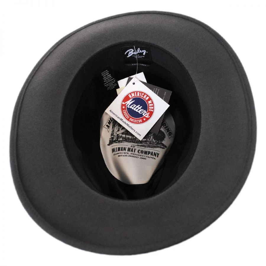 Bailey Ammon Wool Felt Teardrop Fedora Hat 5 Bailey Ammon Wool Felt Teardrop Fedora Hat - Image 3