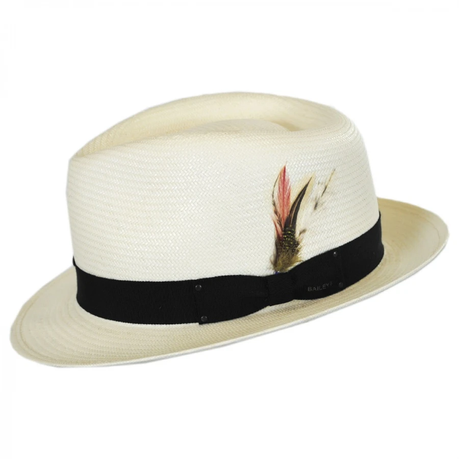 Bailey Guthrie Shantung Straw Fedora Hat 4 Bailey Guthrie Shantung Straw Fedora Hat - Image 2