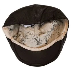 Bailey Langham Lambskin Leather Ivy Cap -Brixton Hats shop 255574