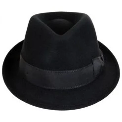 Stefeno Teardrop Wool Felt Trilby Fedora Hat