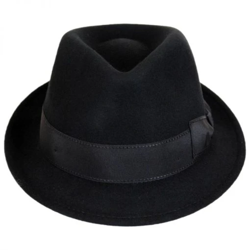 Stefeno Teardrop Wool Felt Trilby Fedora Hat -Brixton Hats shop 262289