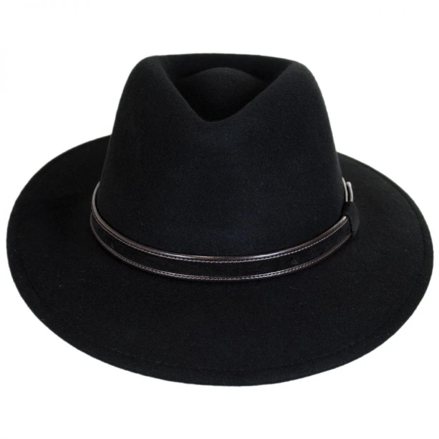Stefeno Hiker Wool Felt Safari Fedora Hat 3 Stefeno Hiker Wool Felt Safari Fedora Hat