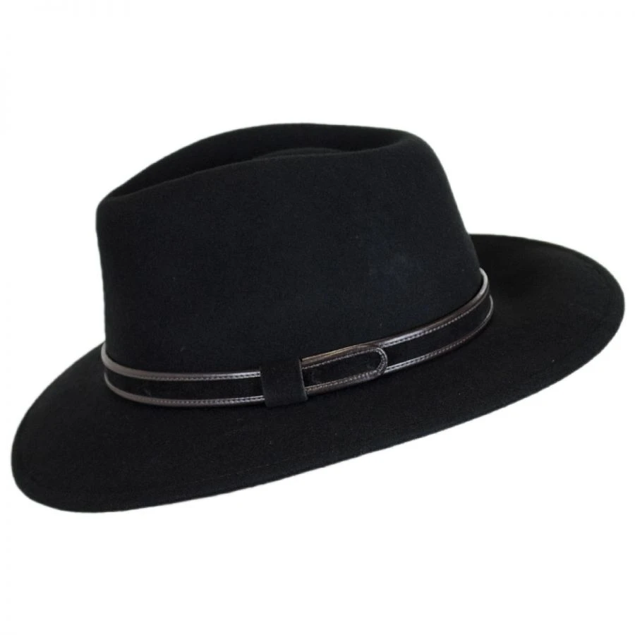 Stefeno Hiker Wool Felt Safari Fedora Hat 4 Stefeno Hiker Wool Felt Safari Fedora Hat - Image 2