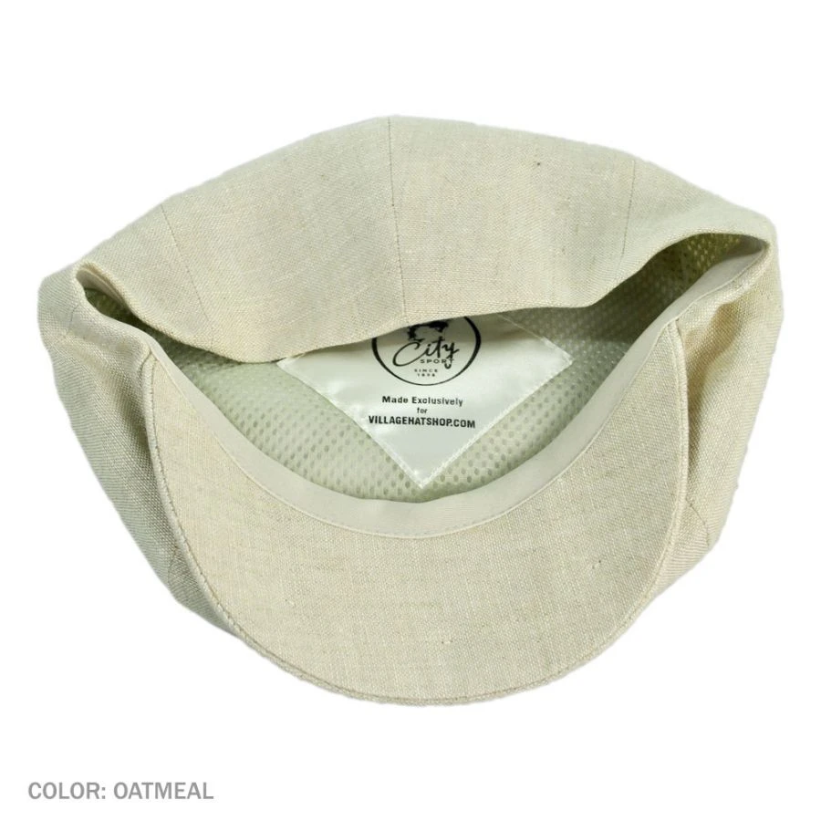 City Sport Caps Linen Newsboy Cap 5 City Sport Caps Linen Newsboy Cap - Image 3