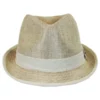 Stetson Two-Tone Vegan Linen Trilby Fedora Hat