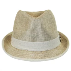 Stetson Two-Tone Vegan Linen Trilby Fedora Hat
