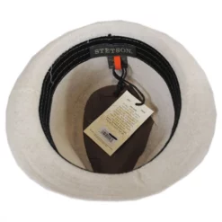 Stetson Two-Tone Vegan Linen Trilby Fedora Hat 7 Stetson Two-Tone Vegan Linen Trilby Fedora Hat -Brixton Hats shop 271501