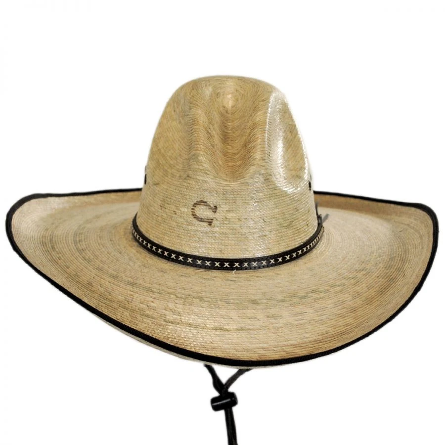 CHARLIE 1 HORSE Bandito Palm Leaf Straw Gus Hat 3 CHARLIE 1 HORSE Bandito Palm Leaf Straw Gus Hat