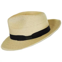 Stetson Rushmore Palm Leaf Straw Fedora Hat -Brixton Hats shop 274696