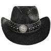 Kenny K Rhinestone Raffia Straw Western Hat 2 Kenny K Rhinestone Raffia Straw Western Hat -Brixton Hats shop 281747