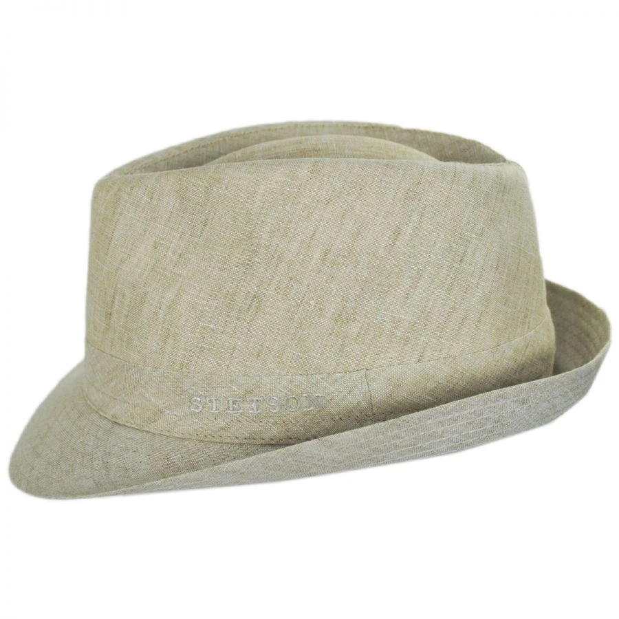 Stetson Linen Delave Trilby Fedora Hat 4 Stetson Linen Delave Trilby Fedora Hat - Image 2