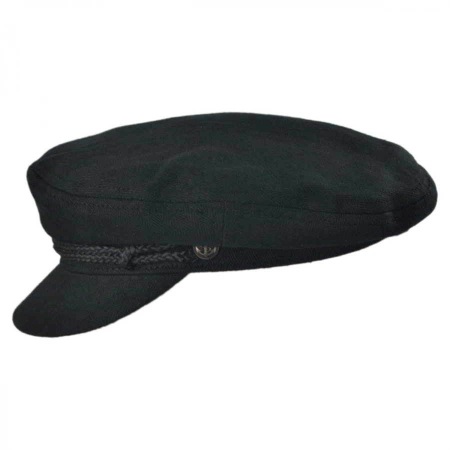 Brixton Hats Herringbone Cotton Fiddler Cap 5 Brixton Hats Herringbone Cotton Fiddler Cap - Image 3