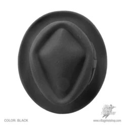 Jaxon Hats Wool Felt Diamond Crown Fedora Hat - Black 7 Jaxon Hats Wool Felt Diamond Crown Fedora Hat - Black -Brixton Hats shop 29024