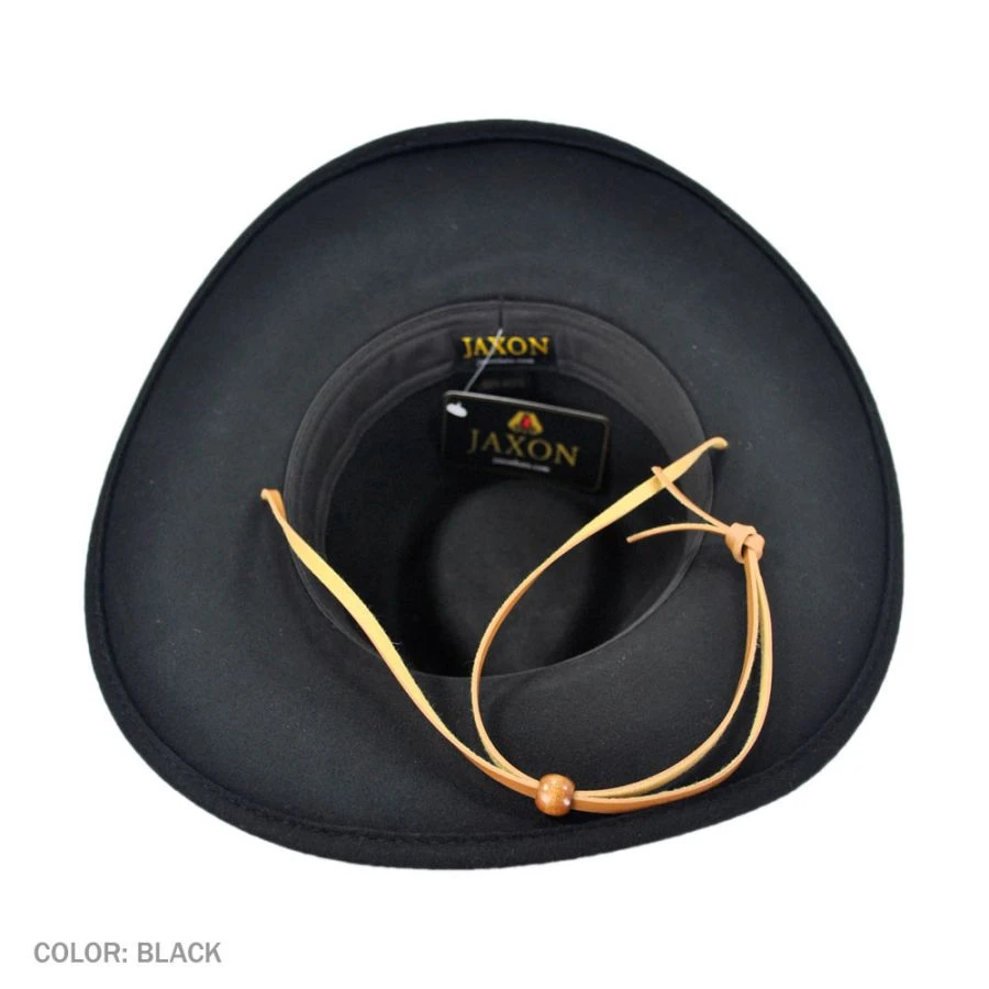 Jaxon Hats Crushable Wool Felt Chincord Outback Hat 5 Jaxon Hats Crushable Wool Felt Chincord Outback Hat - Image 3